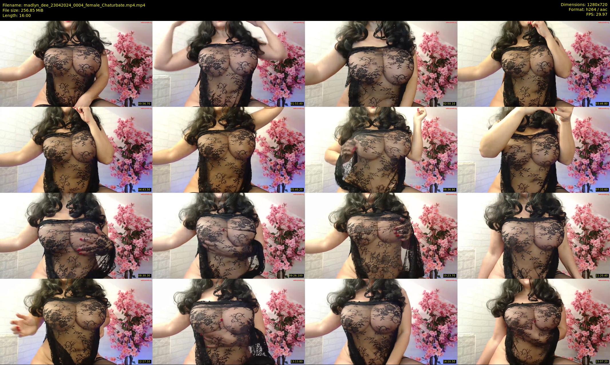madlyn_dee — 16 minute Chaturbate female cam show recording, 720p, Apr 23, 2024