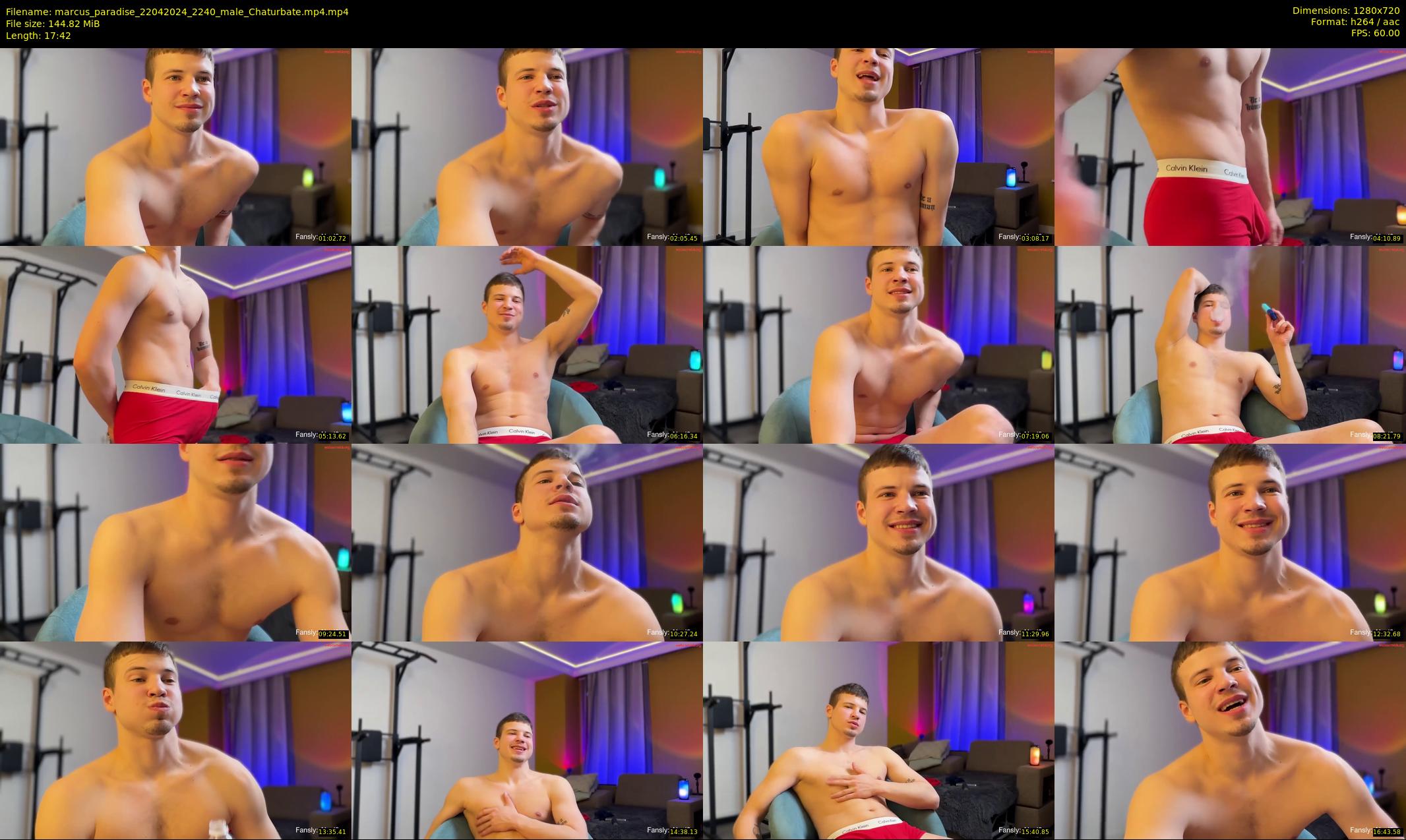 marcus_paradise — 18 minute Chaturbate male cam show recording, 720p, Apr 22, 2024