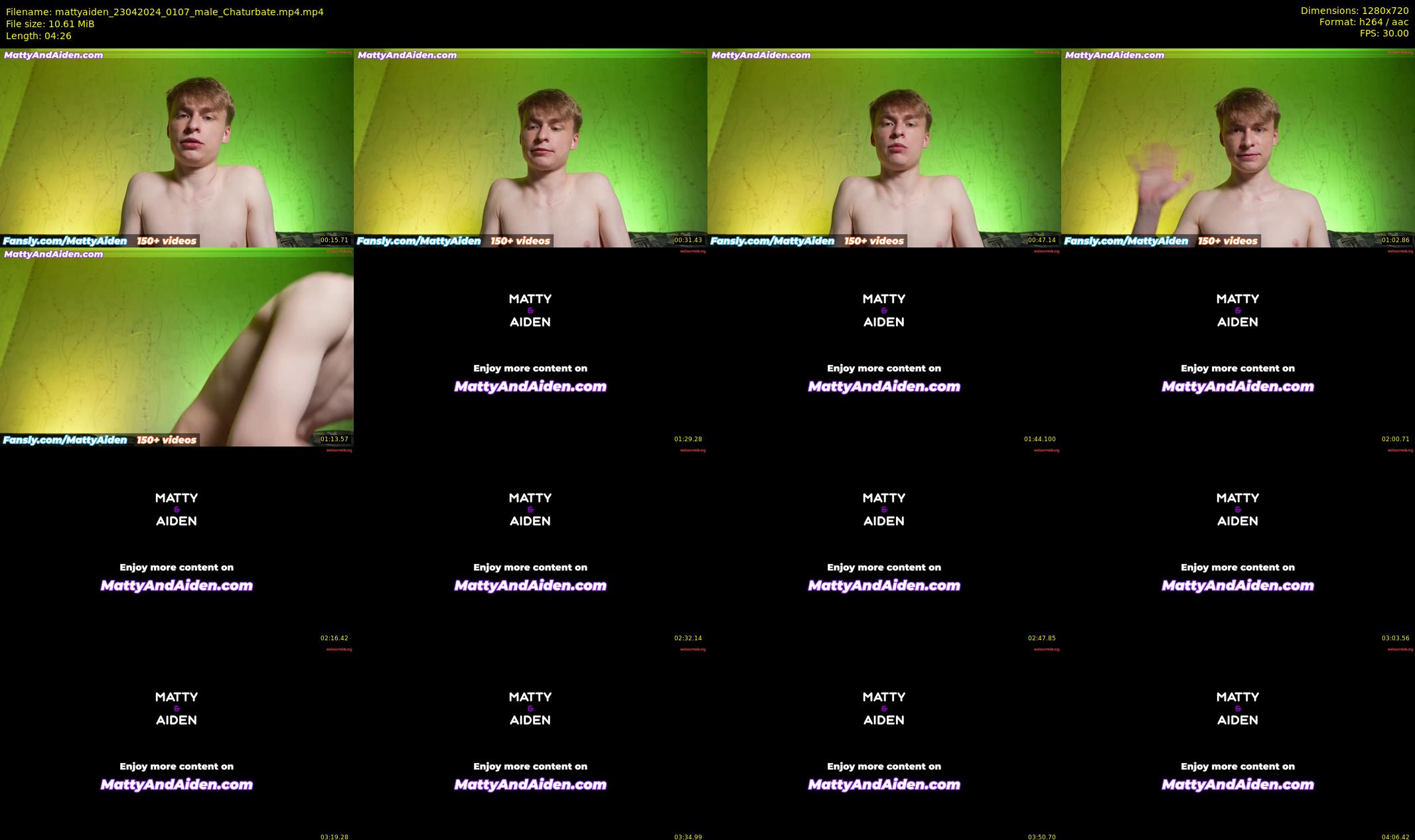 mattyaiden — 5 minute Chaturbate male cam show recording, 720p, Apr 23, 2024