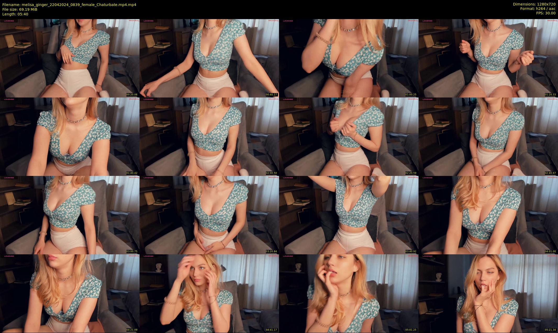melisa_ginger — 6 minute Chaturbate female cam show recording, 720p, Apr 22, 2024