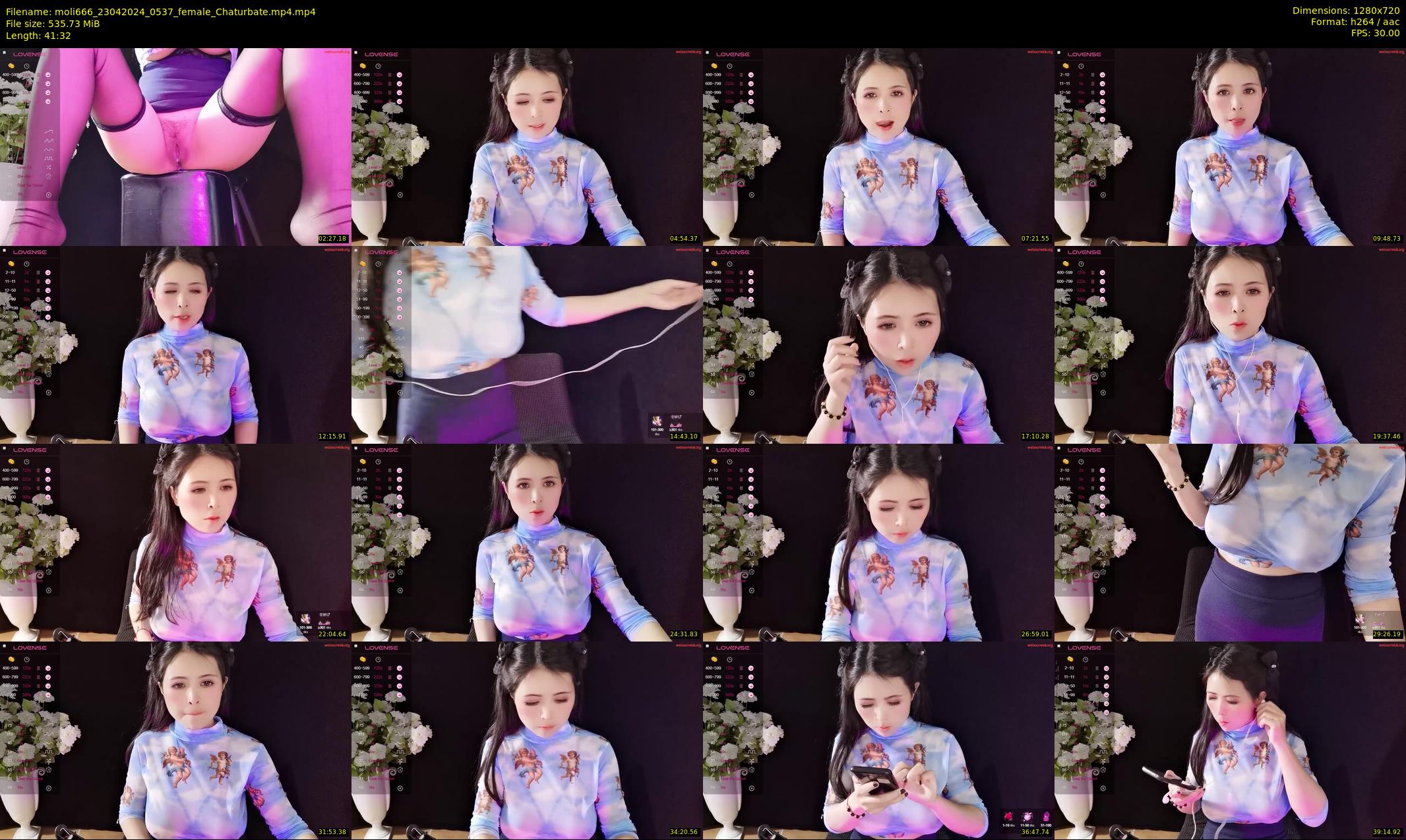 moli666 — 42 minute Chaturbate female cam show recording, 720p, Apr 23, 2024