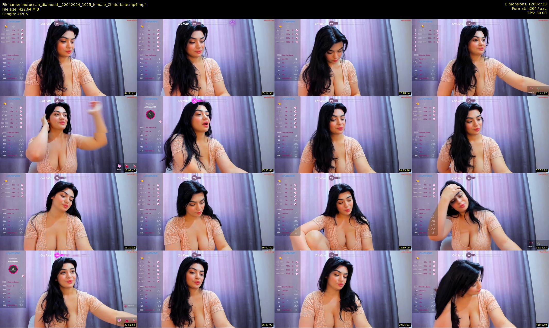 moroccan_diamond_ — 45 minute Chaturbate female cam show recording, 720p, Apr 22, 2024