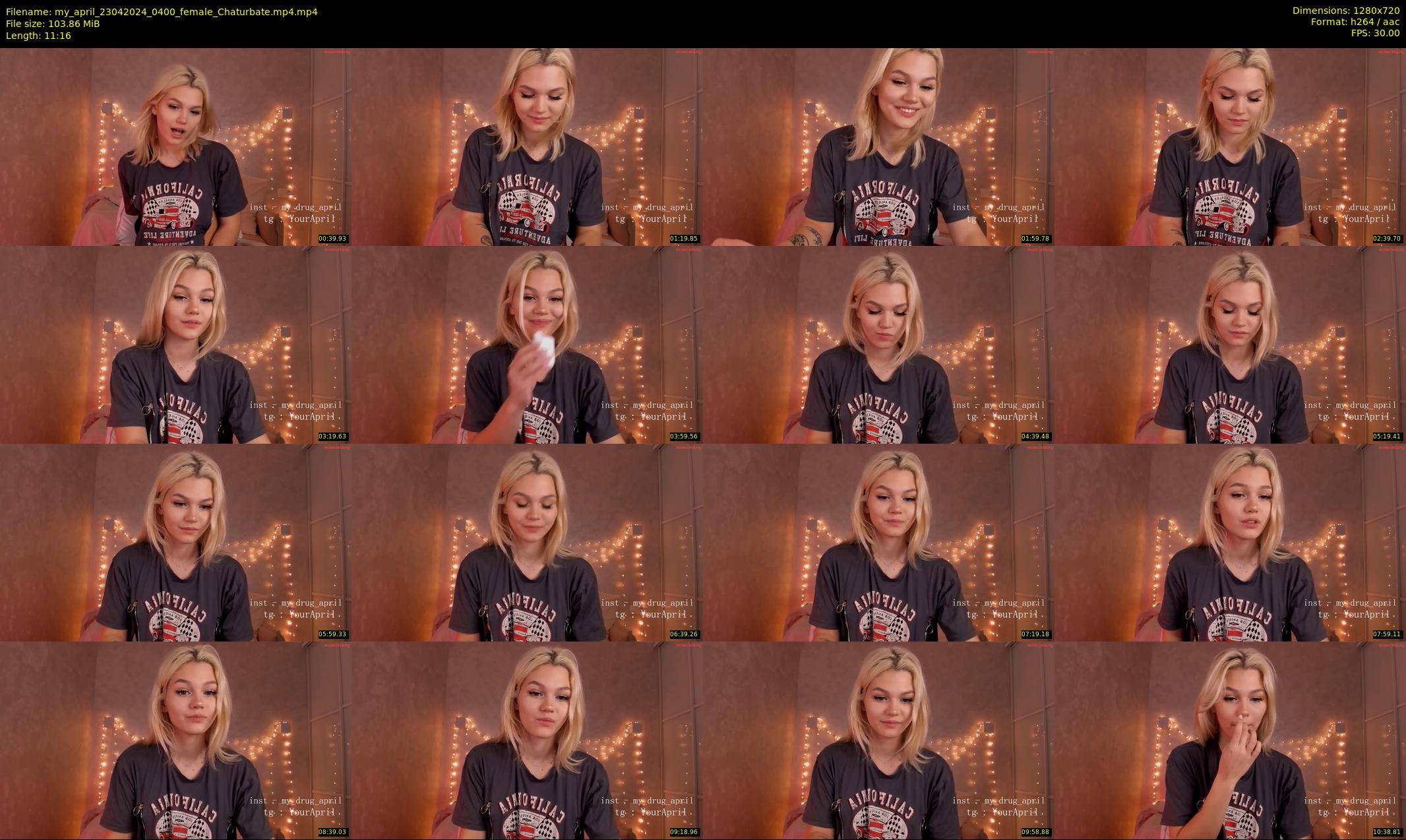 my_april — 12 minute Chaturbate female cam show recording, 720p, Apr 23, 2024