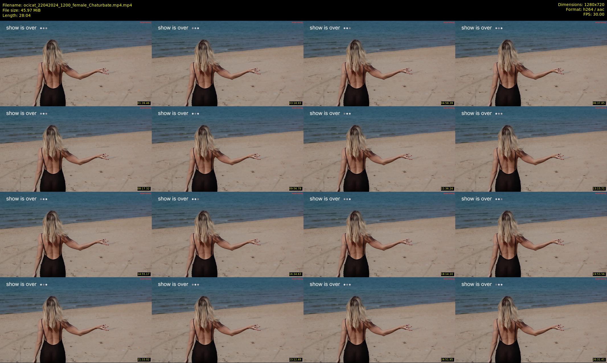ocicat — 29 minute Chaturbate female cam show recording, 720p, Apr 22, 2024