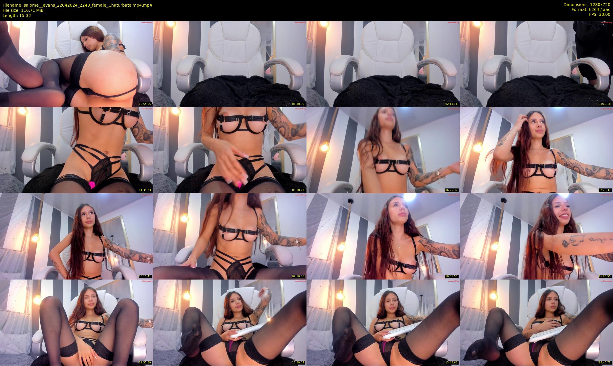 salome__evans — 16 minute Chaturbate female cam show recording, 720p, Apr 22, 2024