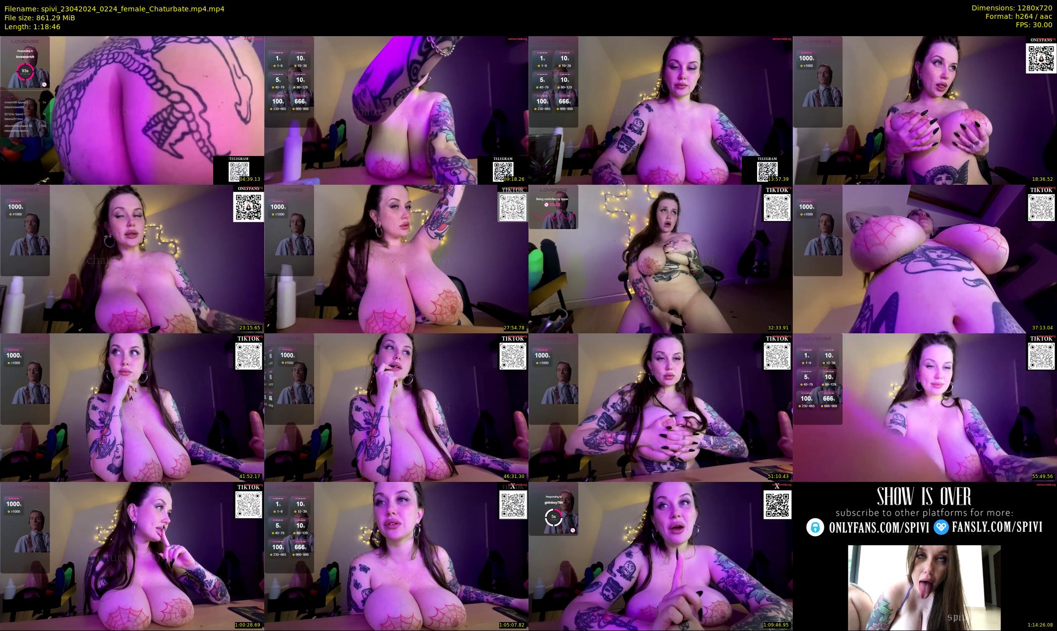 spivi — 79 minute Chaturbate female cam show recording, 720p, Apr 23, 2024