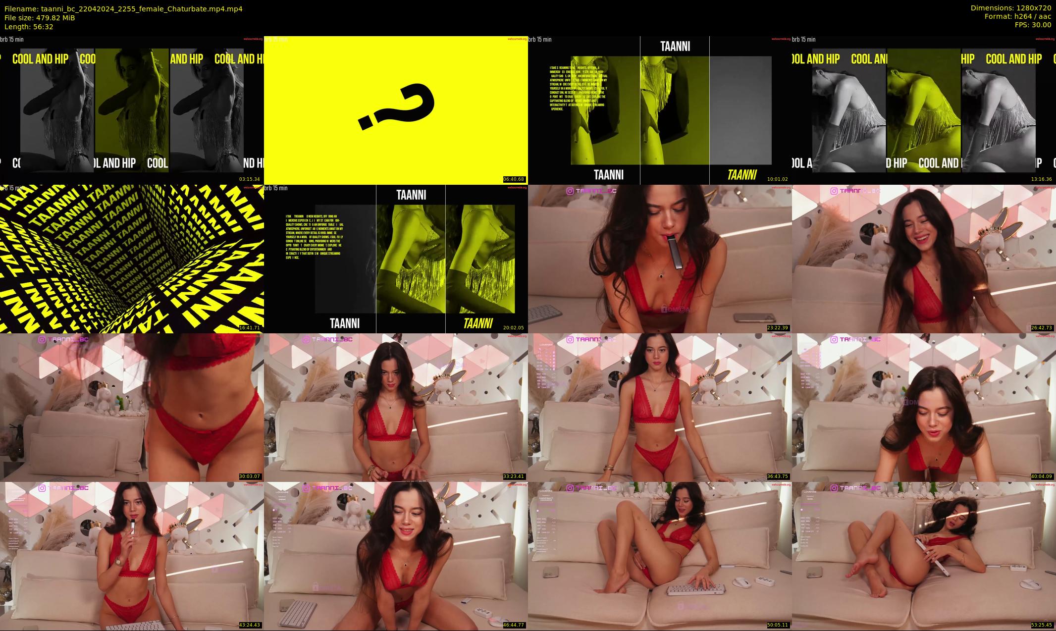 taanni_bc — 57 minute Chaturbate female cam show recording, 720p, Apr 22, 2024
