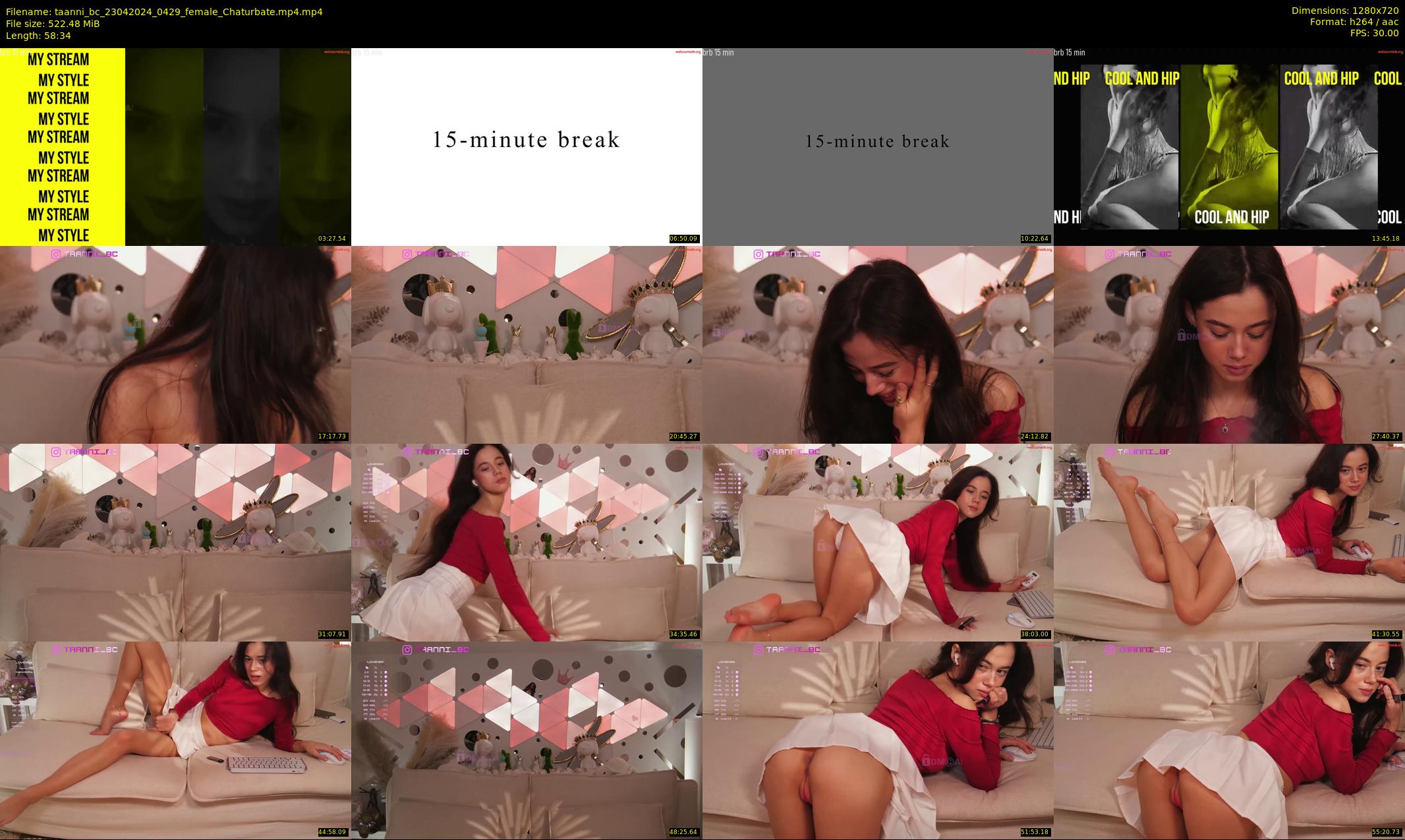 taanni_bc — 59 minute Chaturbate female cam show recording, 720p, Apr 23, 2024
