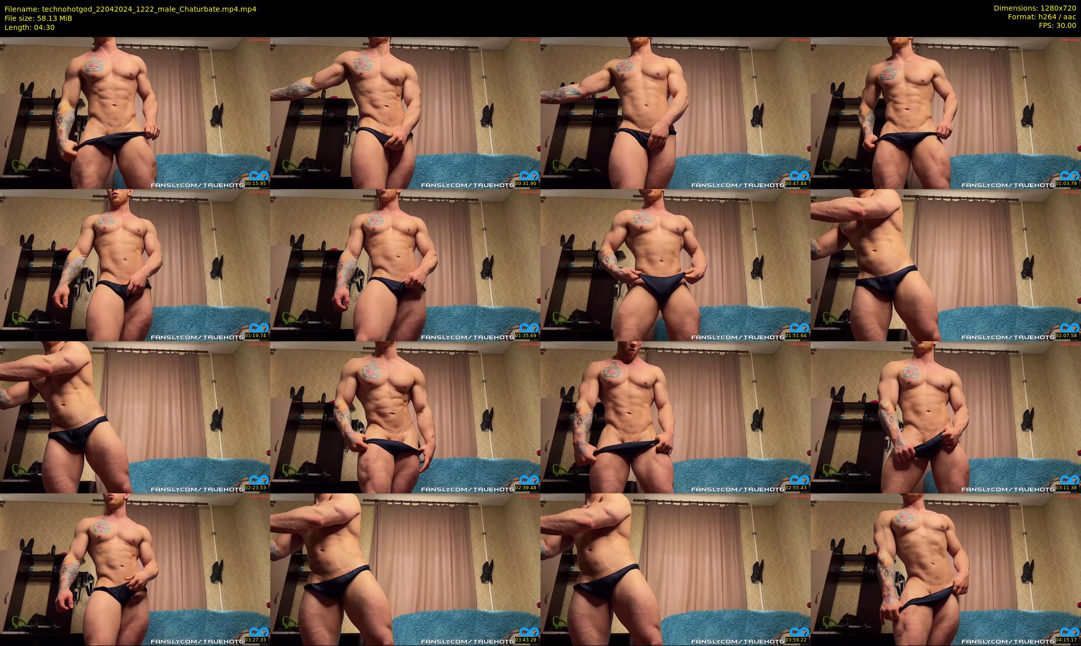 technohotgod — 5 minute Chaturbate male cam show recording, 720p, Apr 22, 2024