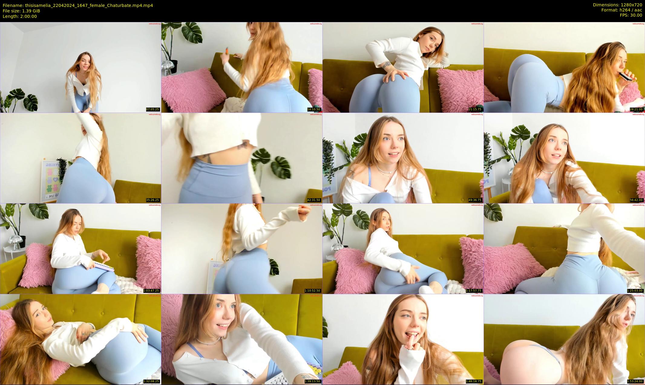 thisisamelia — 120 minute Chaturbate female cam show recording, 720p, Apr 22, 2024