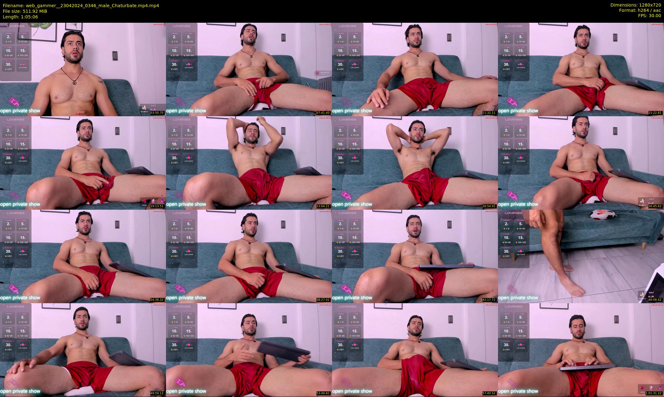 web_gammer_ — 66 minute Chaturbate male cam show recording, 720p, Apr 23, 2024