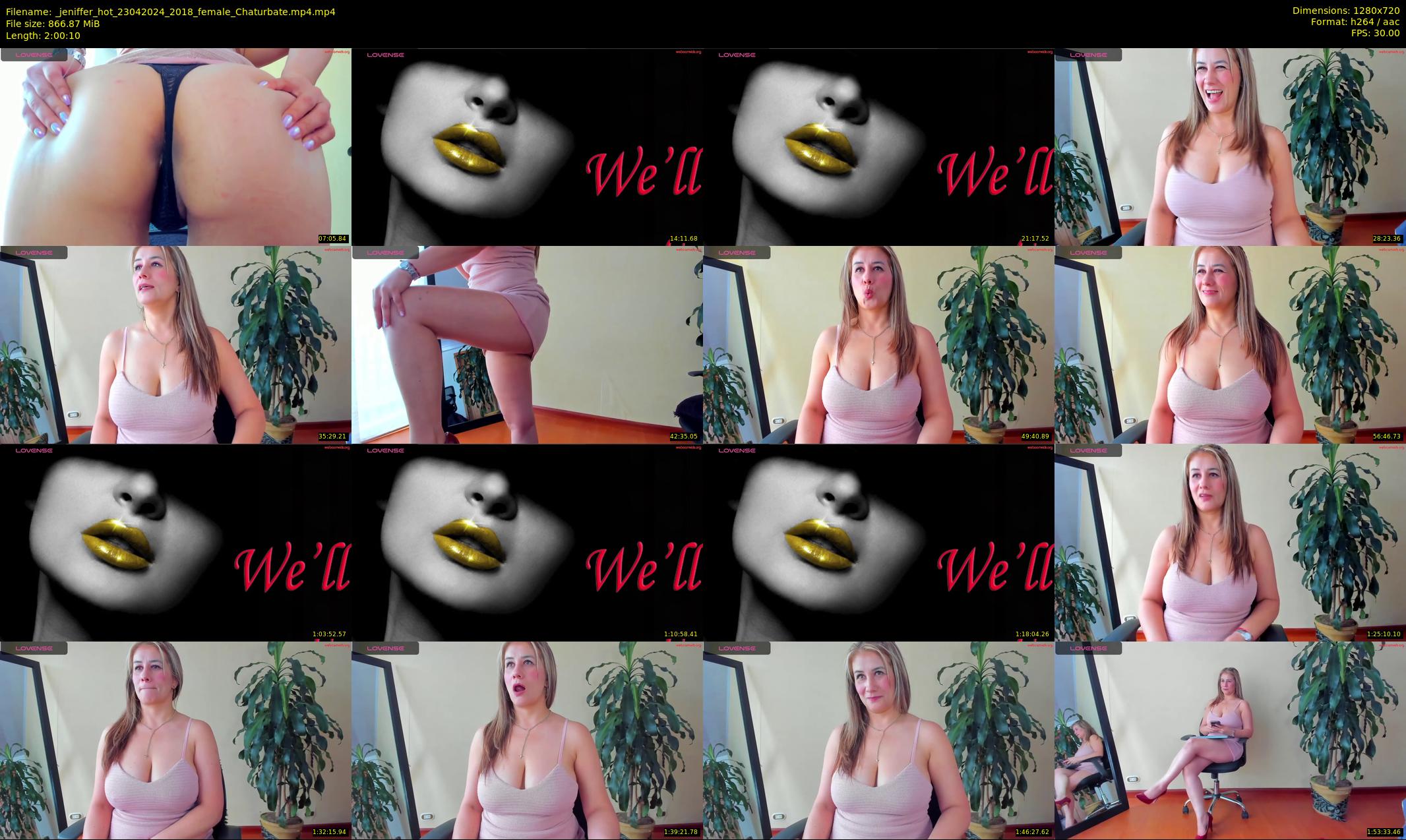 _jeniffer_hot — 121 minute Chaturbate female cam show recording, 720p, Apr 23, 2024