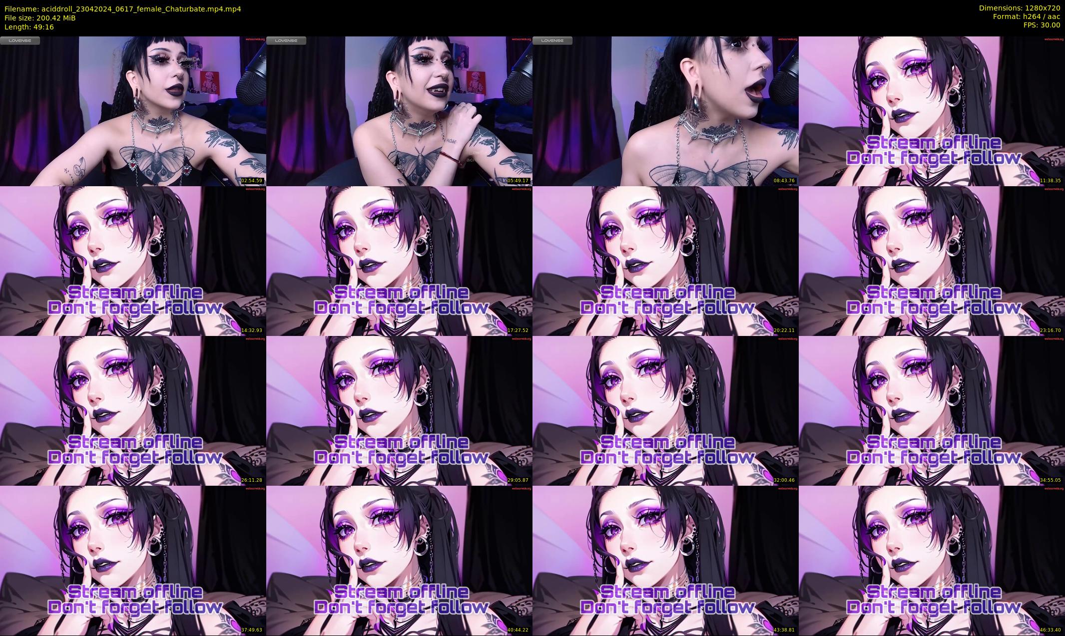 aciddroll — 50 minute Chaturbate female cam show recording, 720p, Apr 23, 2024