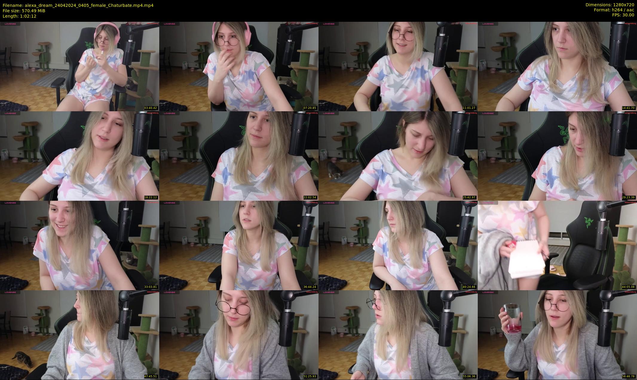 alexa_dream — 63 minute Chaturbate female cam show recording, 720p, Apr 24, 2024