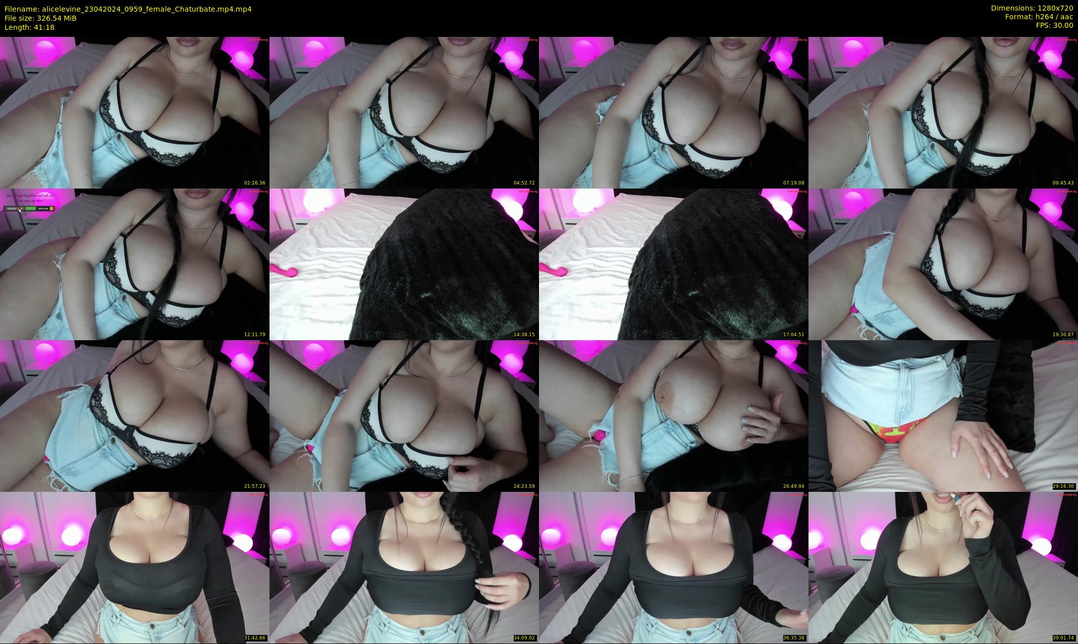 alicelevine — 42 minute Chaturbate female cam show recording, 720p, Apr 23, 2024