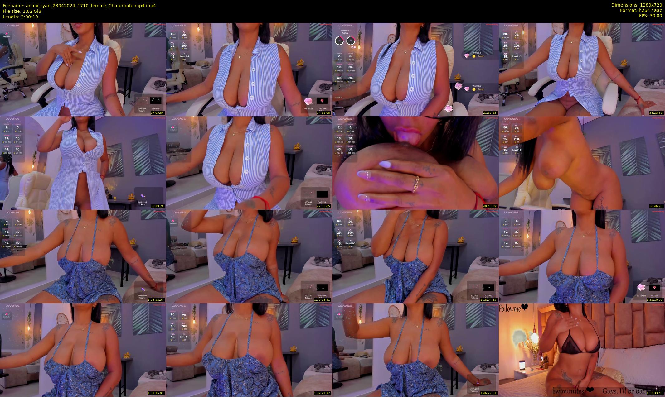 anahi_ryan — 121 minute Chaturbate female cam show recording, 720p, Apr 23, 2024
