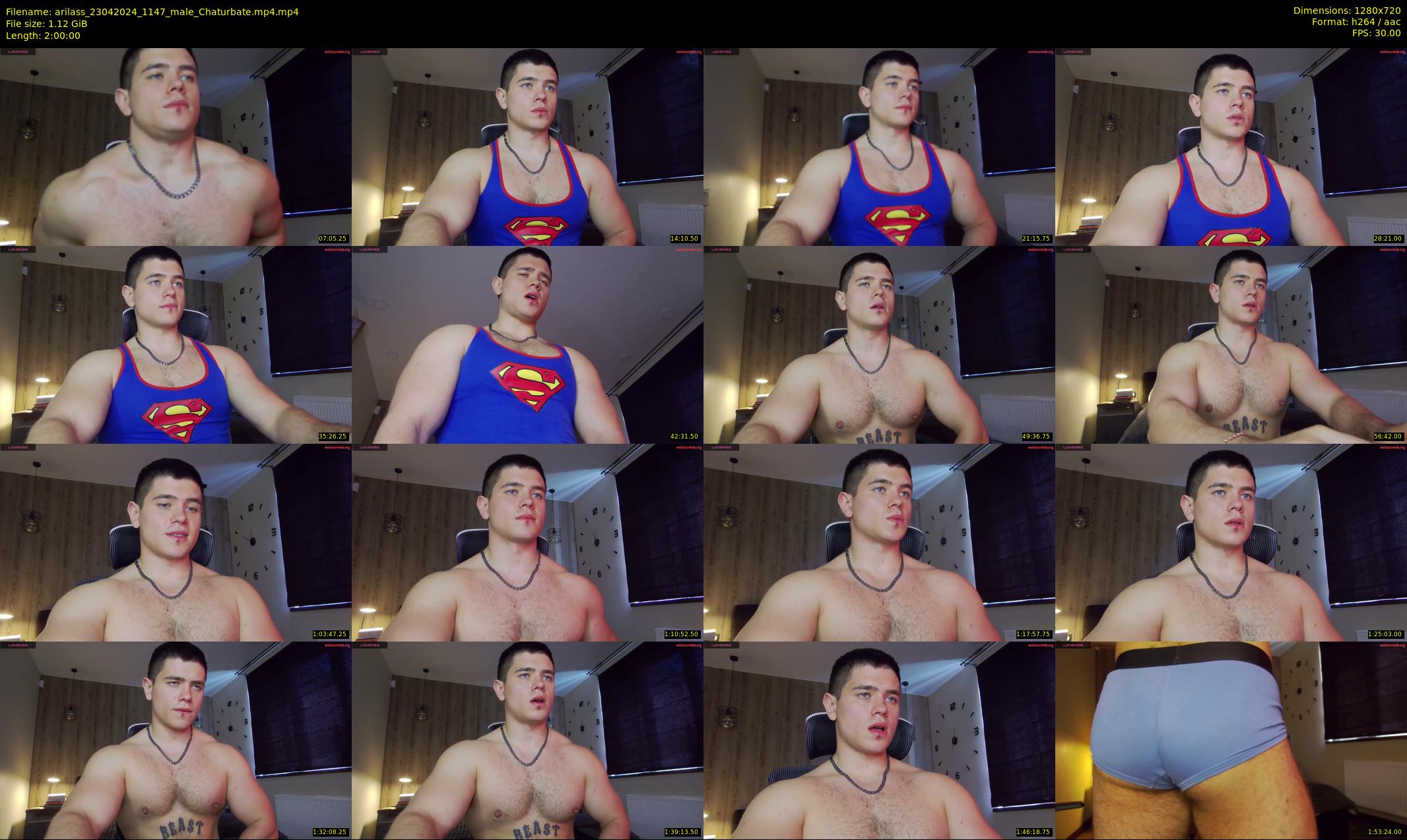 arilass — 120 minute Chaturbate male cam show recording, 720p, Apr 23, 2024