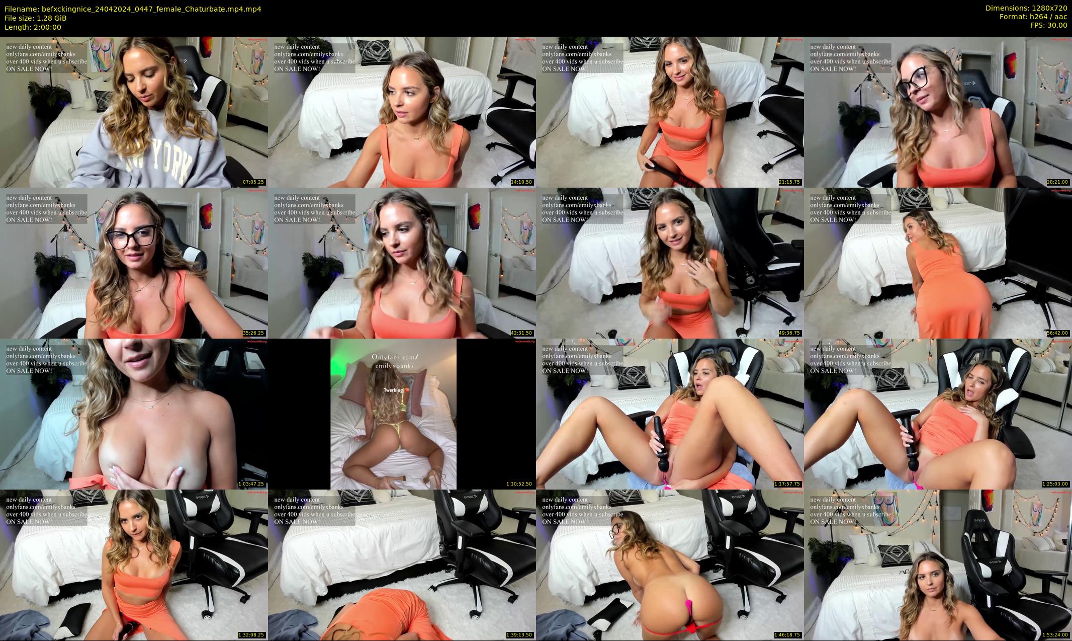 befxckingnice — 120 minute Chaturbate female cam show recording, 720p, Apr 24, 2024