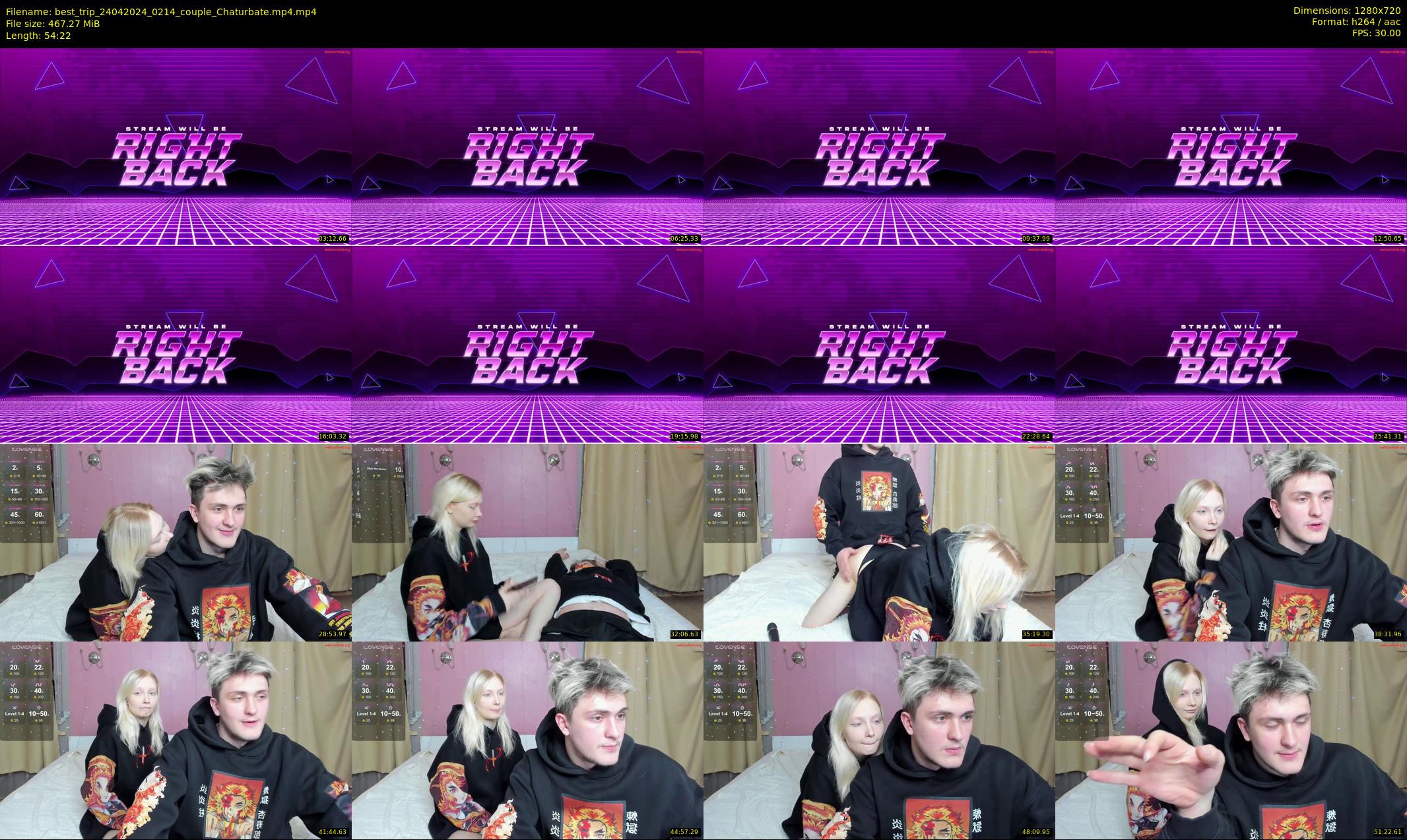 best_trip — 55 minute Chaturbate couple cam show recording, 720p, Apr 24, 2024
