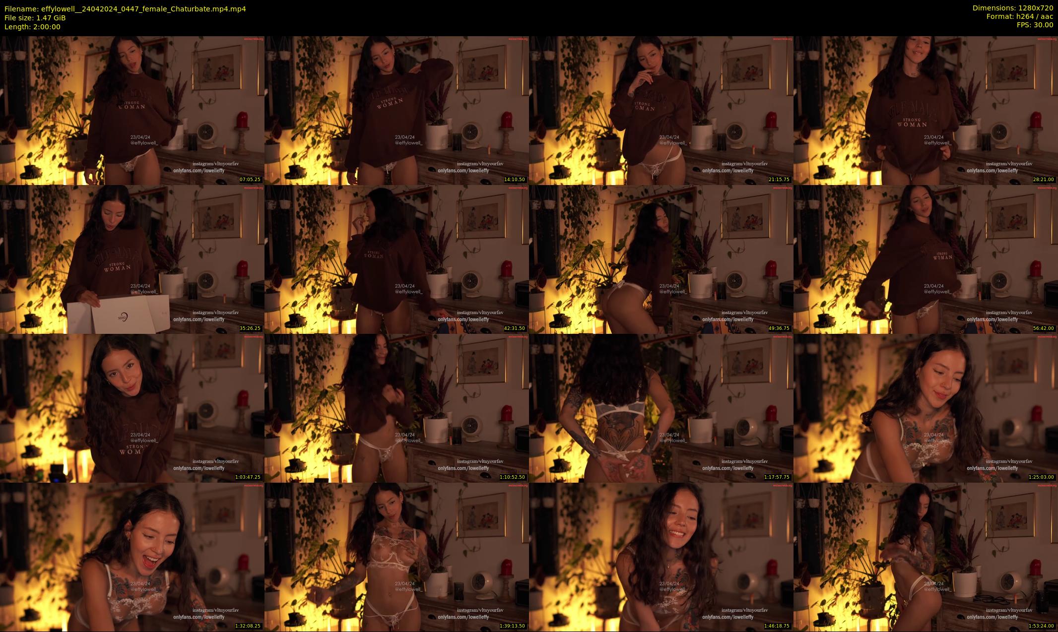effylowell_ — 120 minute Chaturbate female cam show recording, 720p, Apr 24, 2024