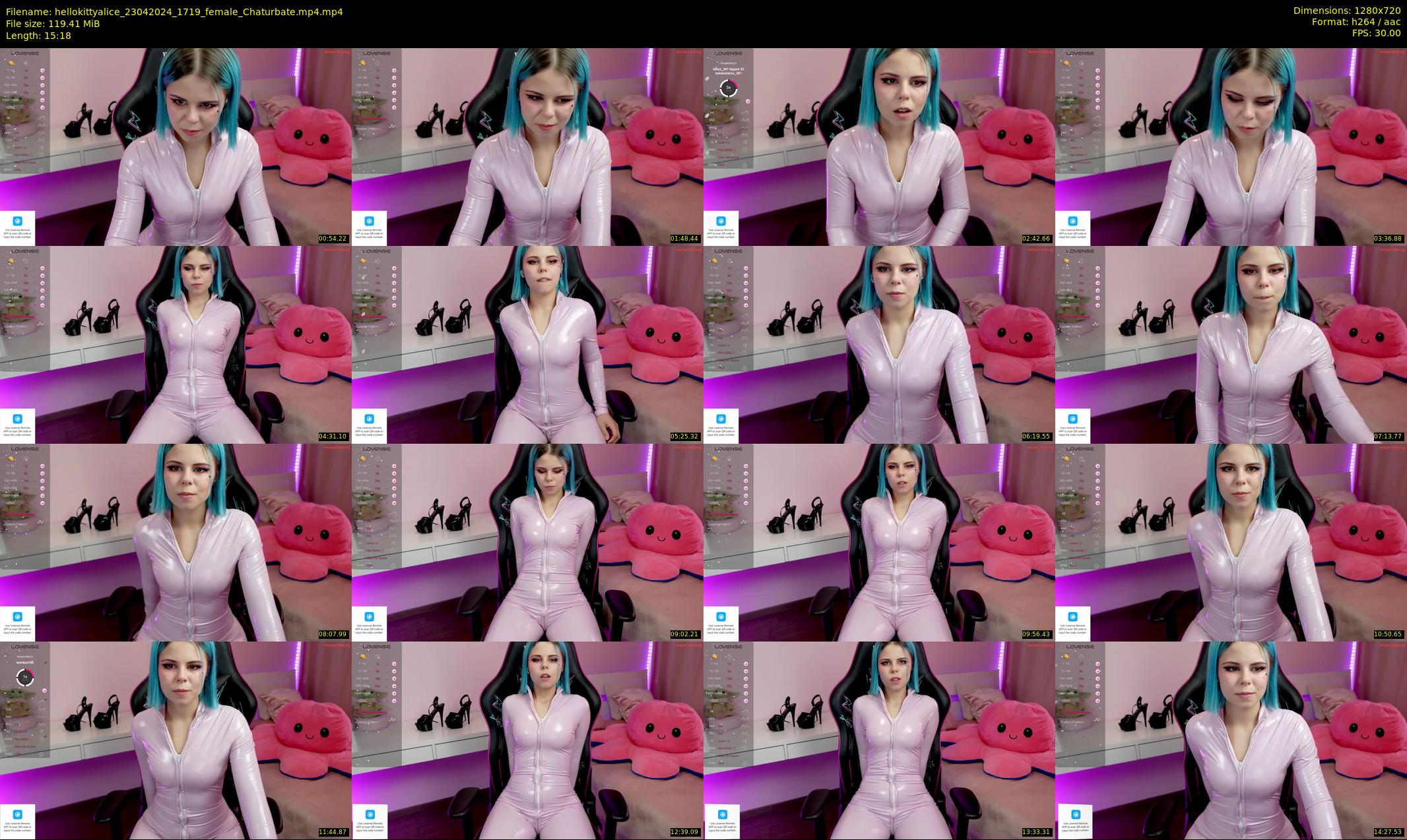 hellokittyalice — 16 minute Chaturbate female cam show recording, 720p, Apr 23, 2024