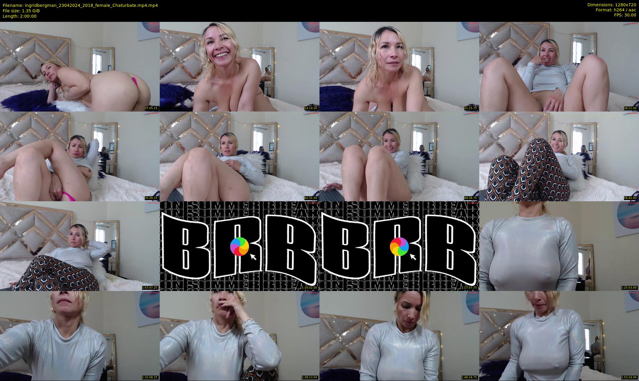 ingridbergman — 120 minute Chaturbate female cam show recording, 720p, Apr 23, 2024