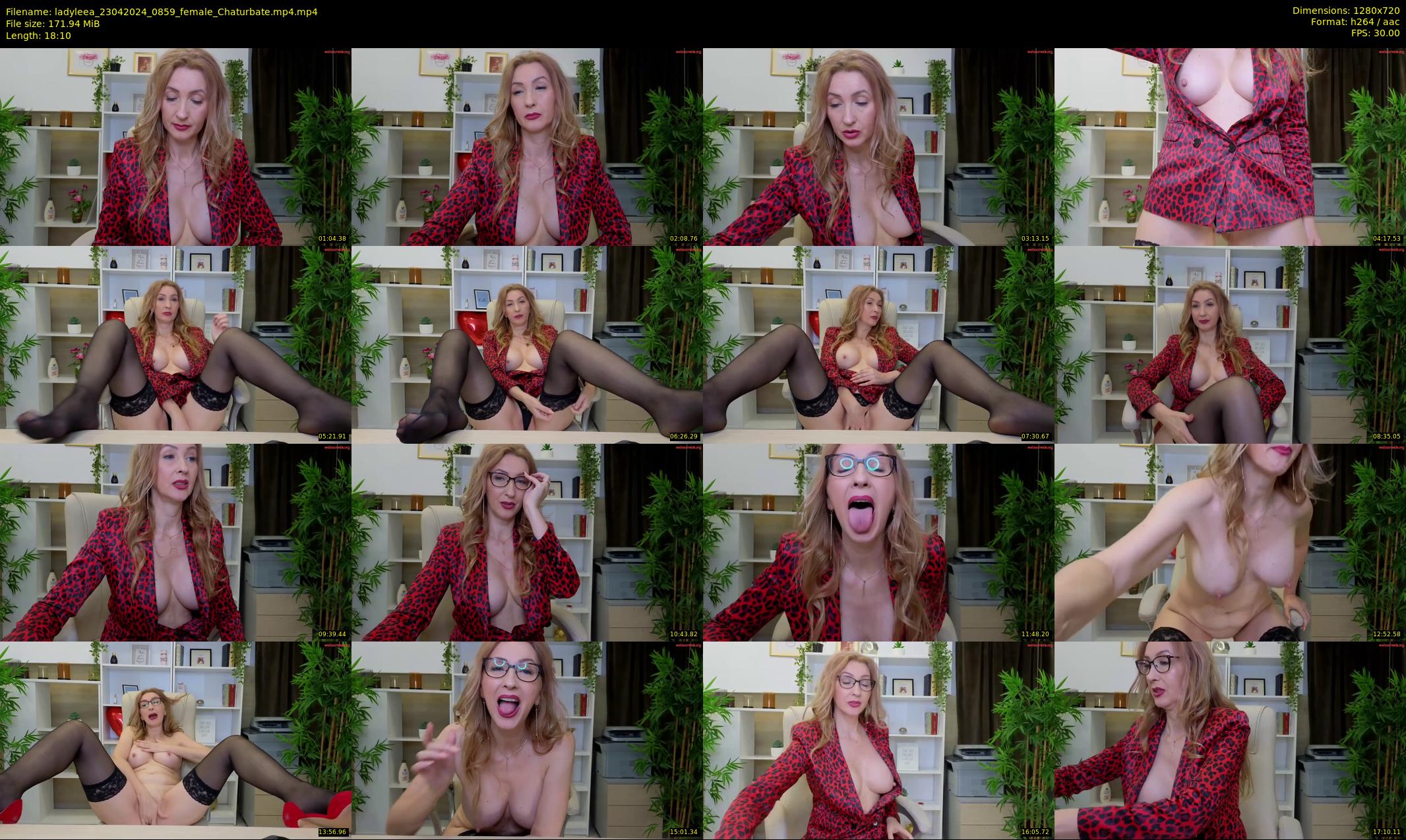 ladyleea — 19 minute Chaturbate female cam show recording, 720p, Apr 23, 2024