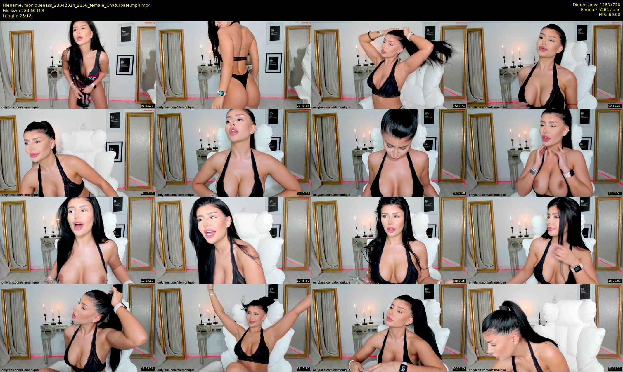 moniqueeass — 24 minute Chaturbate female cam show recording, 720p, Apr 23, 2024