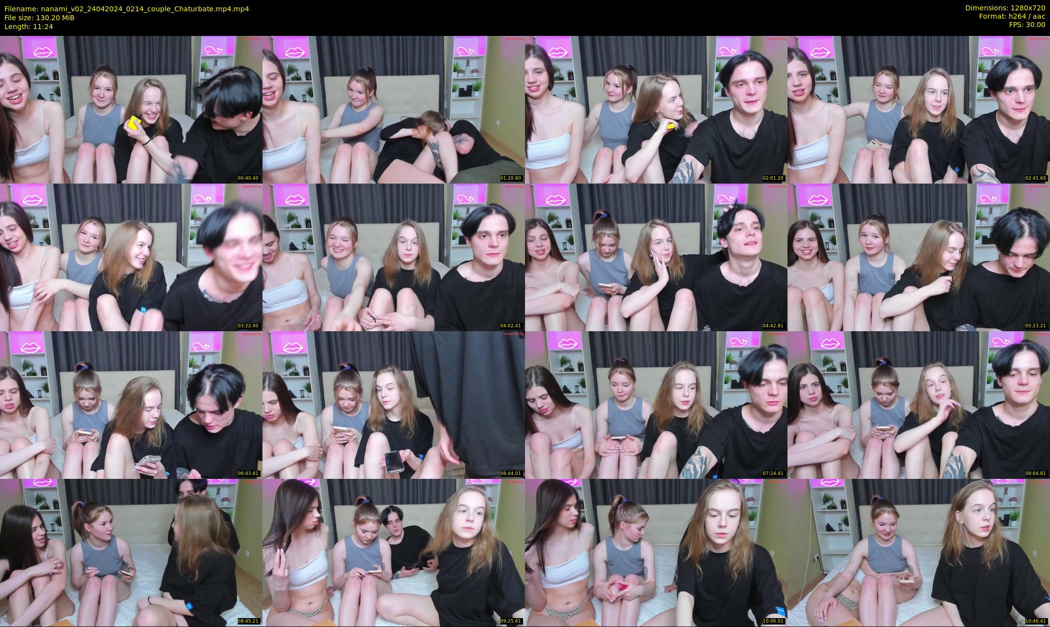 nanami_v02 — 12 minute Chaturbate couple cam show recording, 720p, Apr 24, 2024