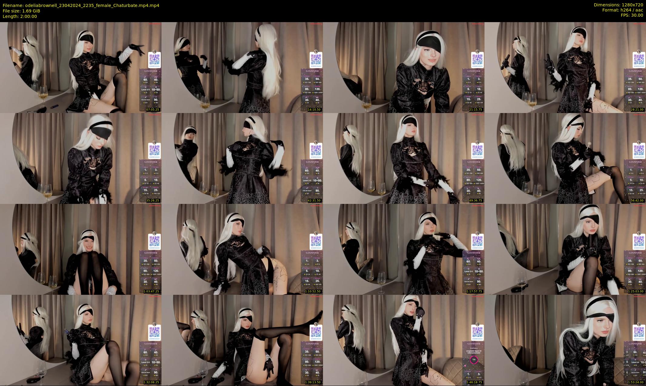 odeliabrownell — 120 minute Chaturbate female cam show recording, 720p, Apr 23, 2024