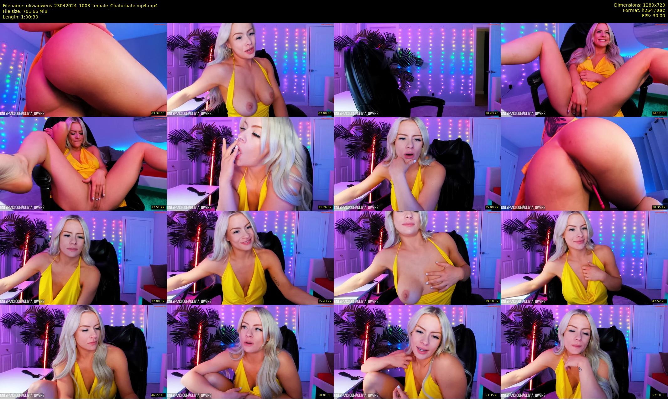 oliviaowens — 61 minute Chaturbate female cam show recording, 720p, Apr 23, 2024