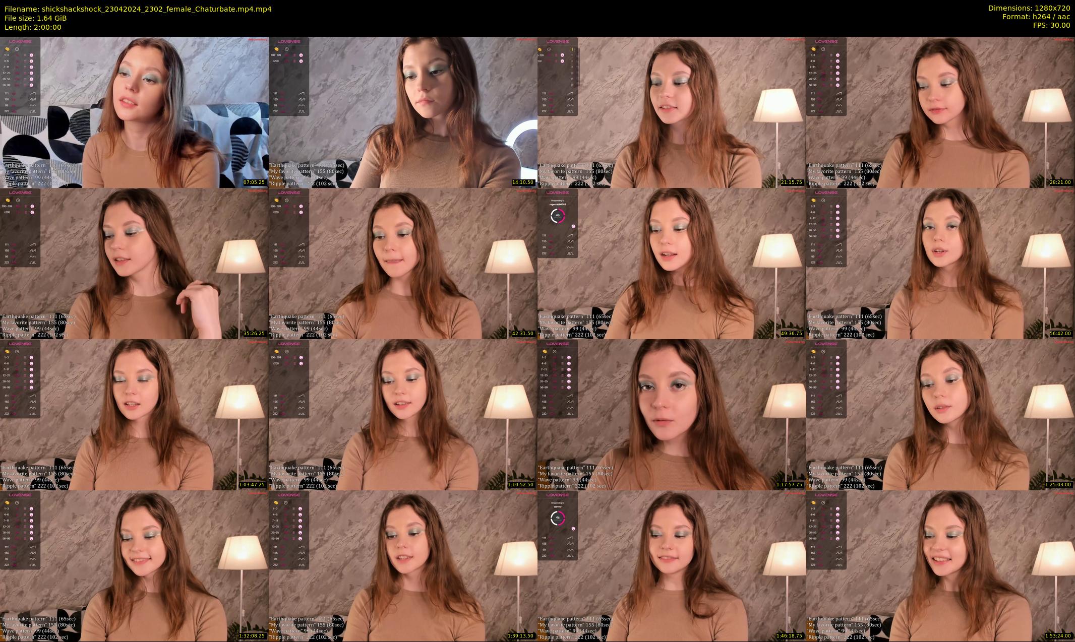 shickshackshock — 120 minute Chaturbate female cam show recording, 720p, Apr 23, 2024