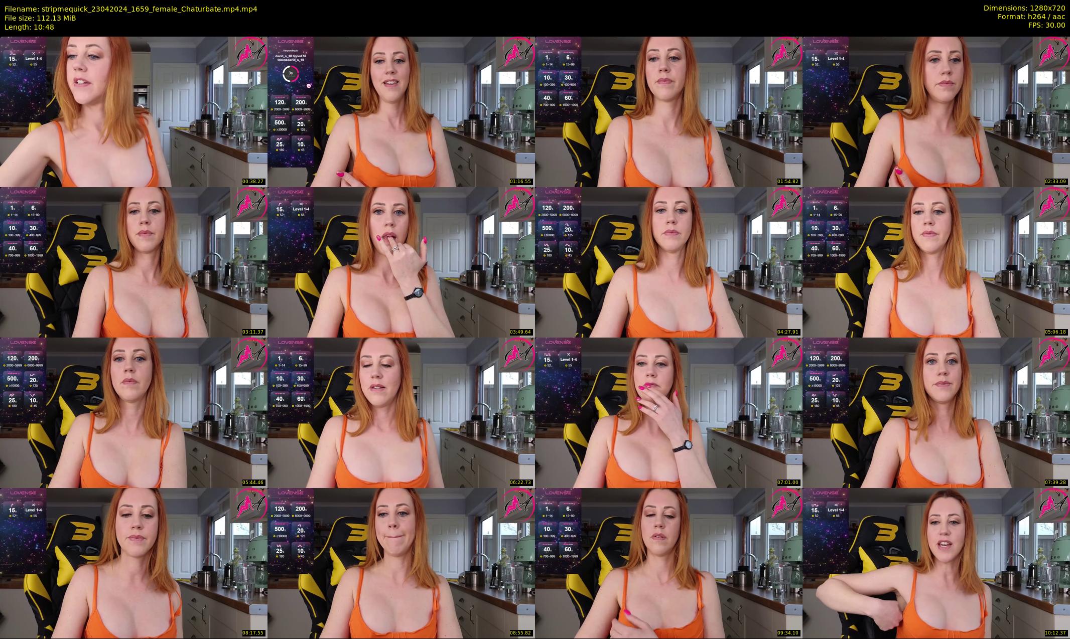 stripmequick — 11 minute Chaturbate female cam show recording, 720p, Apr 23, 2024