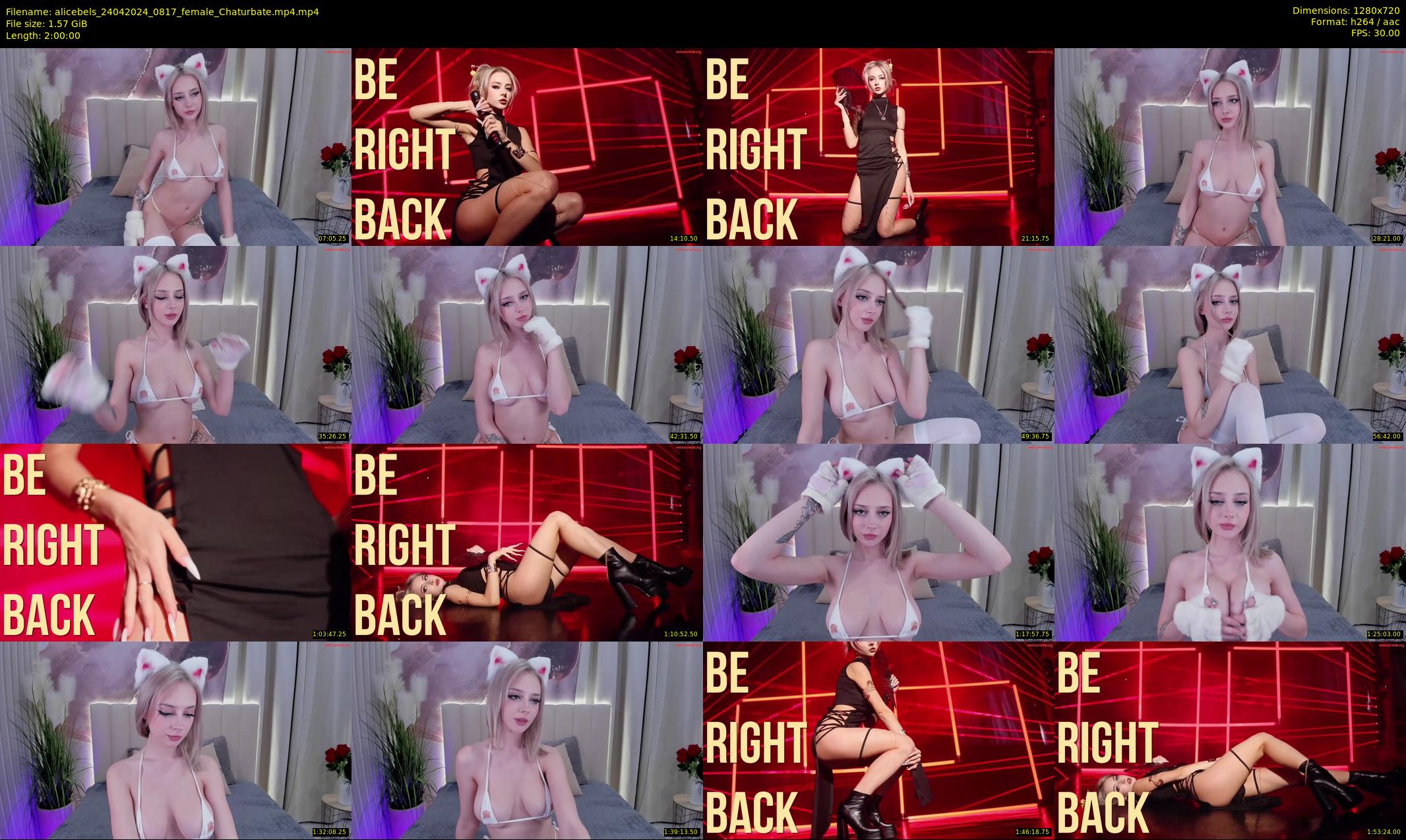 alicebels — 120 minute Chaturbate female cam show recording, 720p, Apr 24, 2024