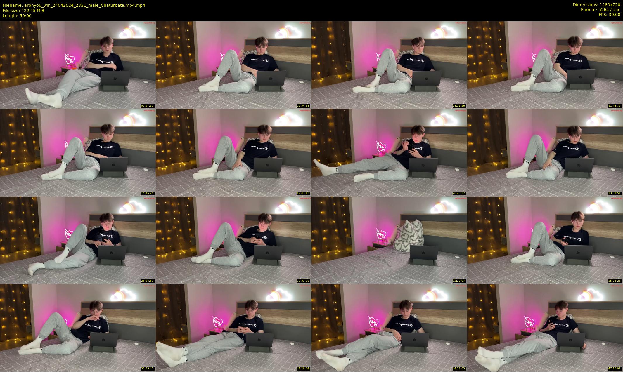 aronyou_win — 50 minute Chaturbate male cam show recording, 720p, Apr 24, 2024