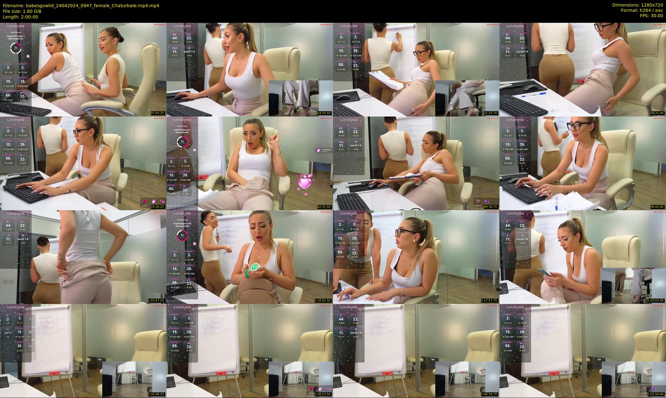 babesgowild — 120 minute Chaturbate couple cam show recording, 720p, Apr 24, 2024