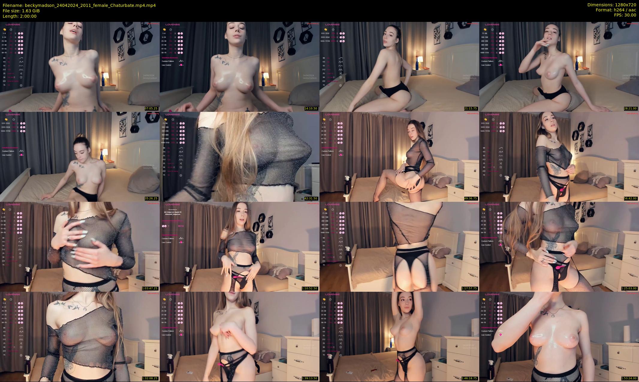 beckymadson — 120 minute Chaturbate female cam show recording, 720p, Apr 24, 2024