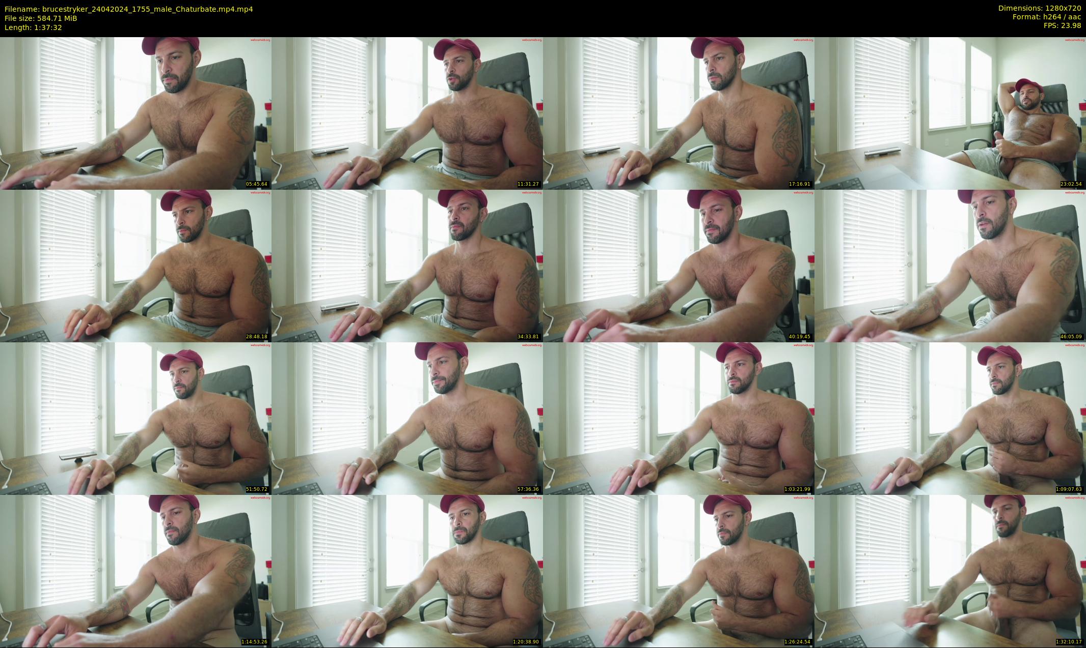 brucestryker — 98 minute Chaturbate male cam show recording, 720p, Apr 24, 2024