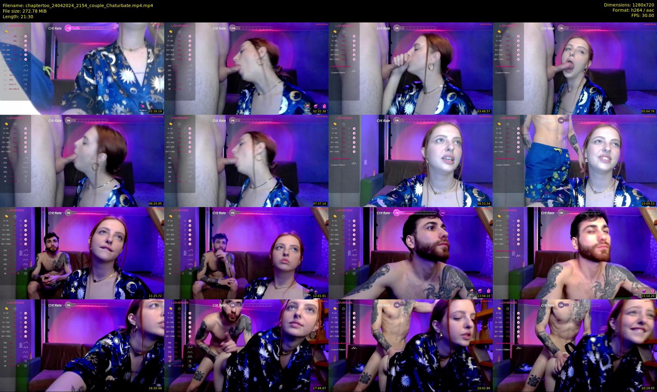 chaptertoo — 22 minute Chaturbate couple cam show recording, 720p, Apr 24, 2024