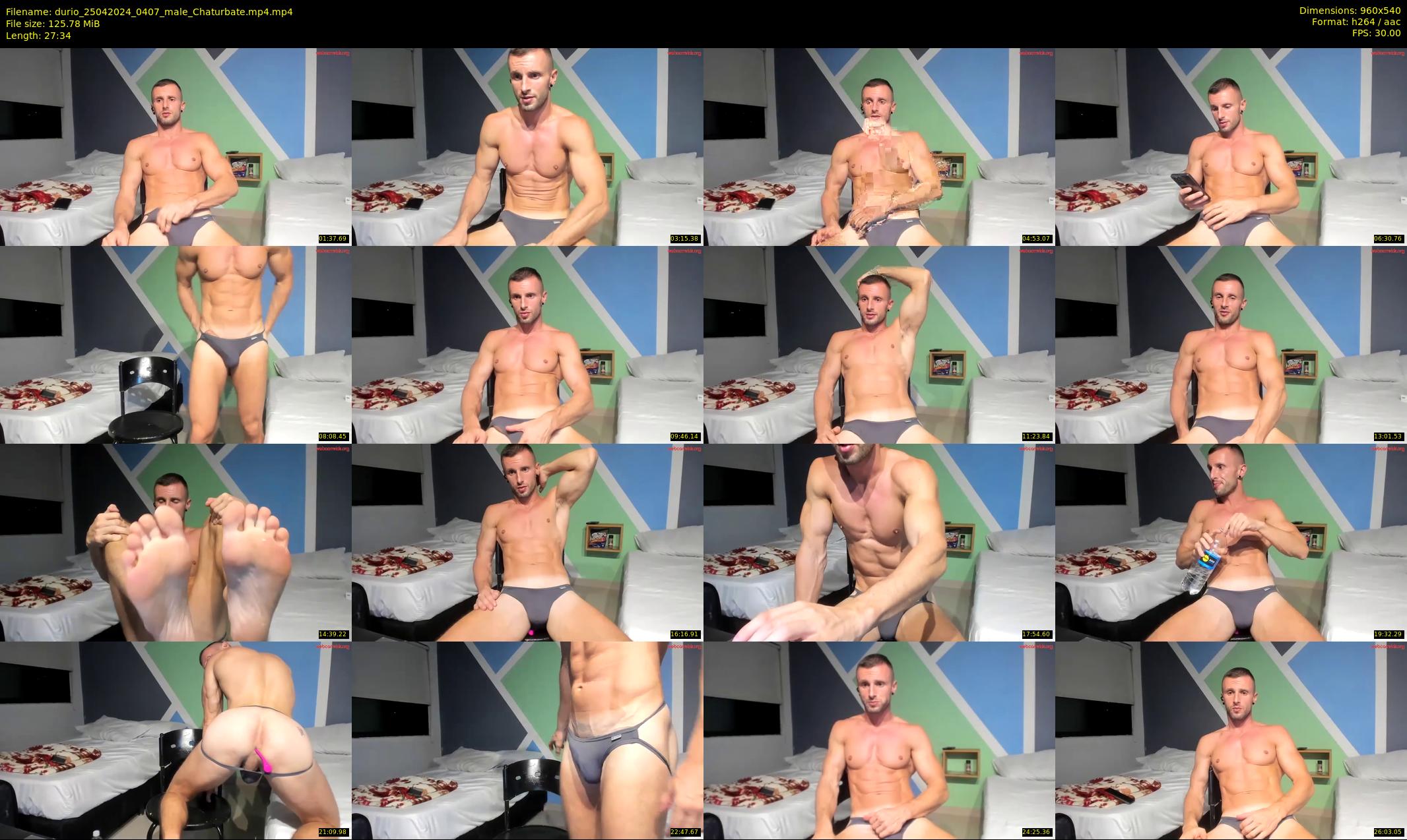 durio — 28 minute Chaturbate male cam show recording, 480p, Apr 25, 2024