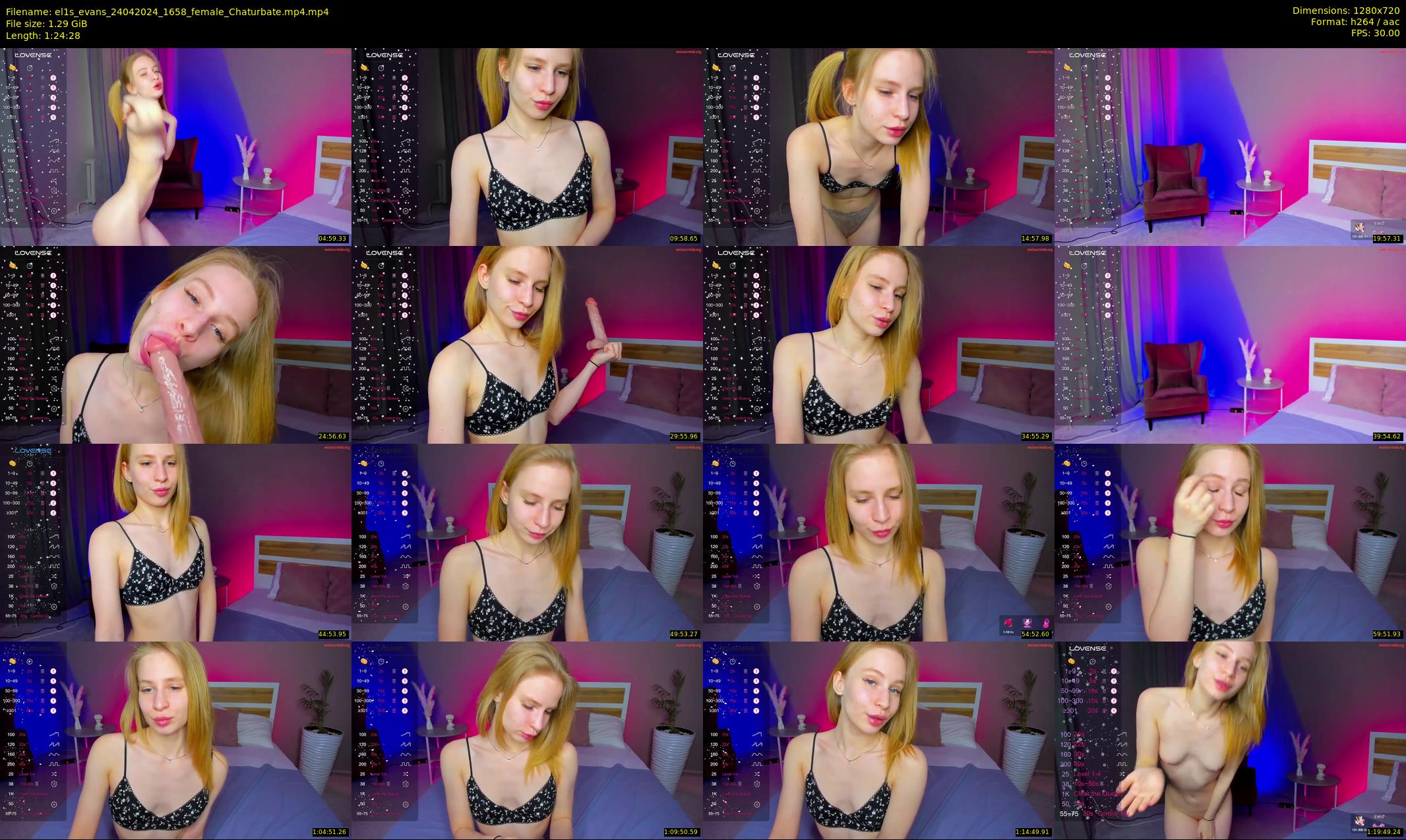 el1s_evans — 85 minute Chaturbate female cam show recording, 720p, Apr 24, 2024