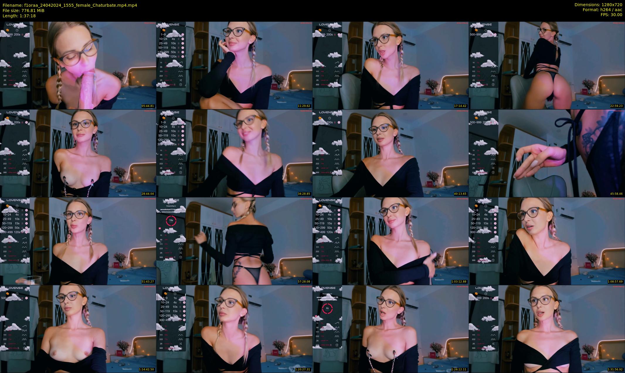 f1oraa — 98 minute Chaturbate female cam show recording, 720p, Apr 24, 2024