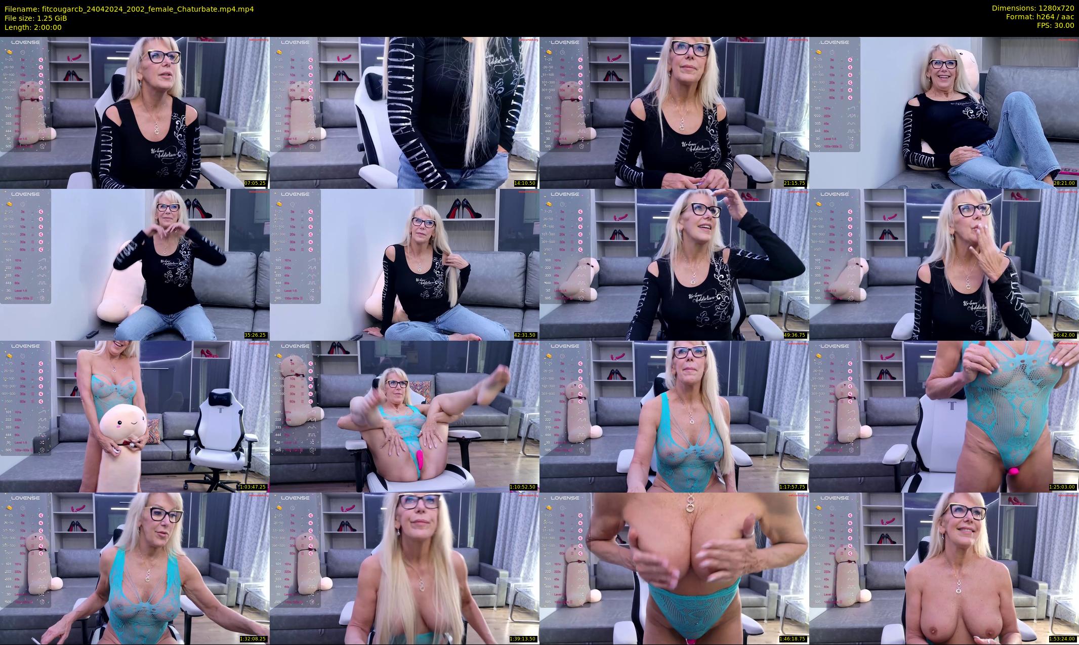 fitcougarcb — 120 minute Chaturbate female cam show recording, 720p, Apr 24, 2024