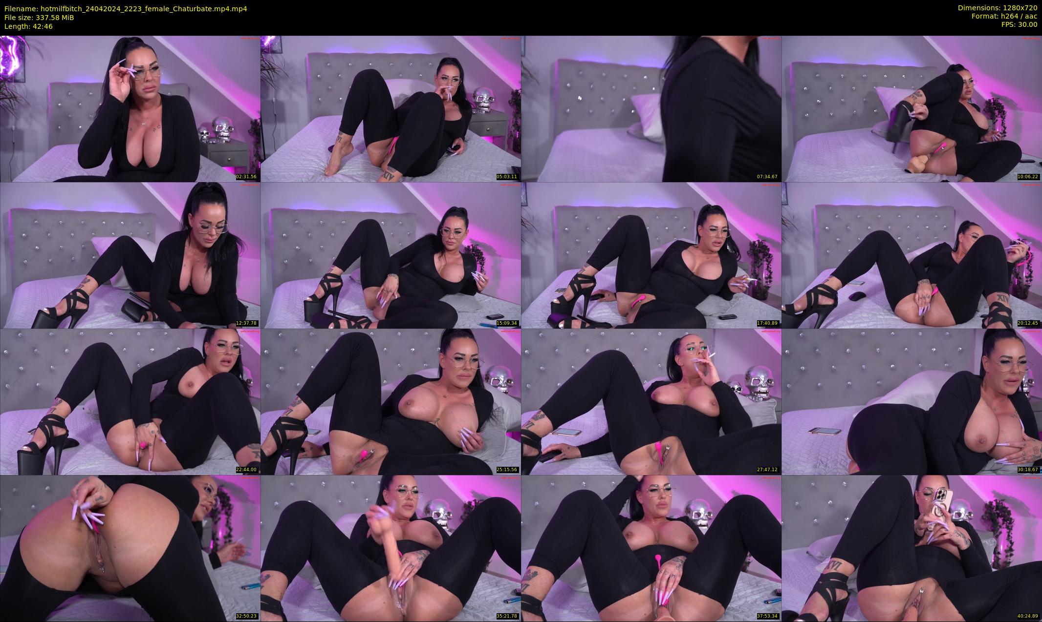 hotmilfbitch — 43 minute Chaturbate female cam show recording, 720p, Apr 24, 2024