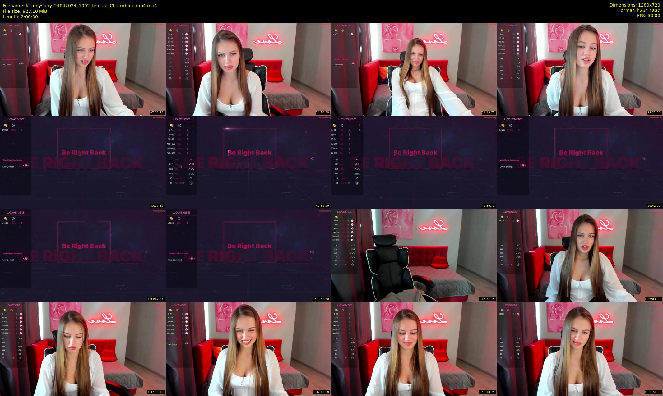 kiramystery — 120 minute Chaturbate female cam show recording, 720p, Apr 24, 2024