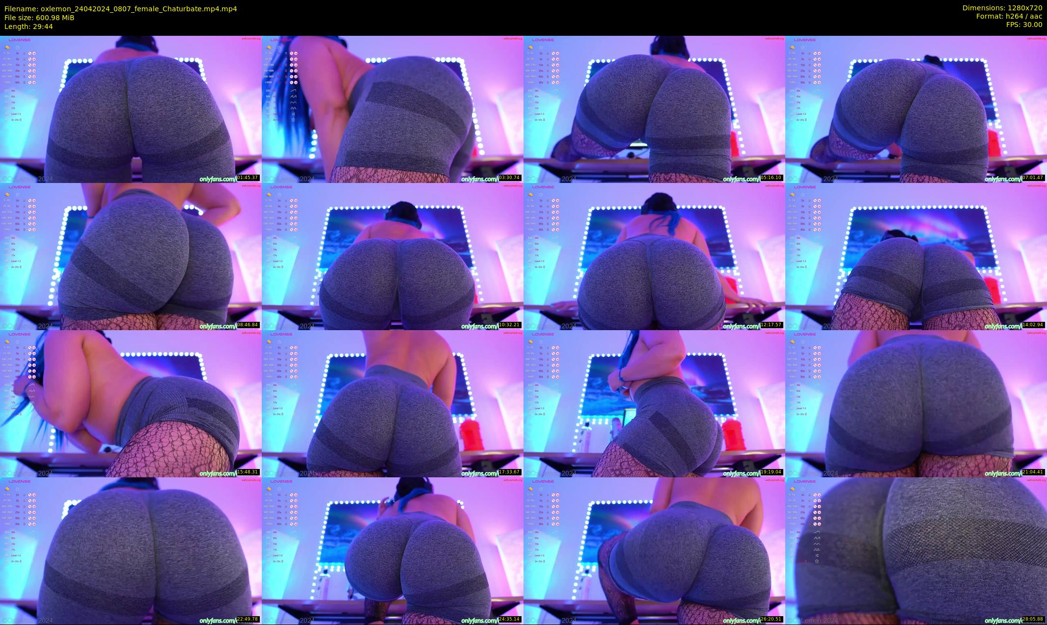 oxlemon — 30 minute Chaturbate female cam show recording, 720p, Apr 24, 2024
