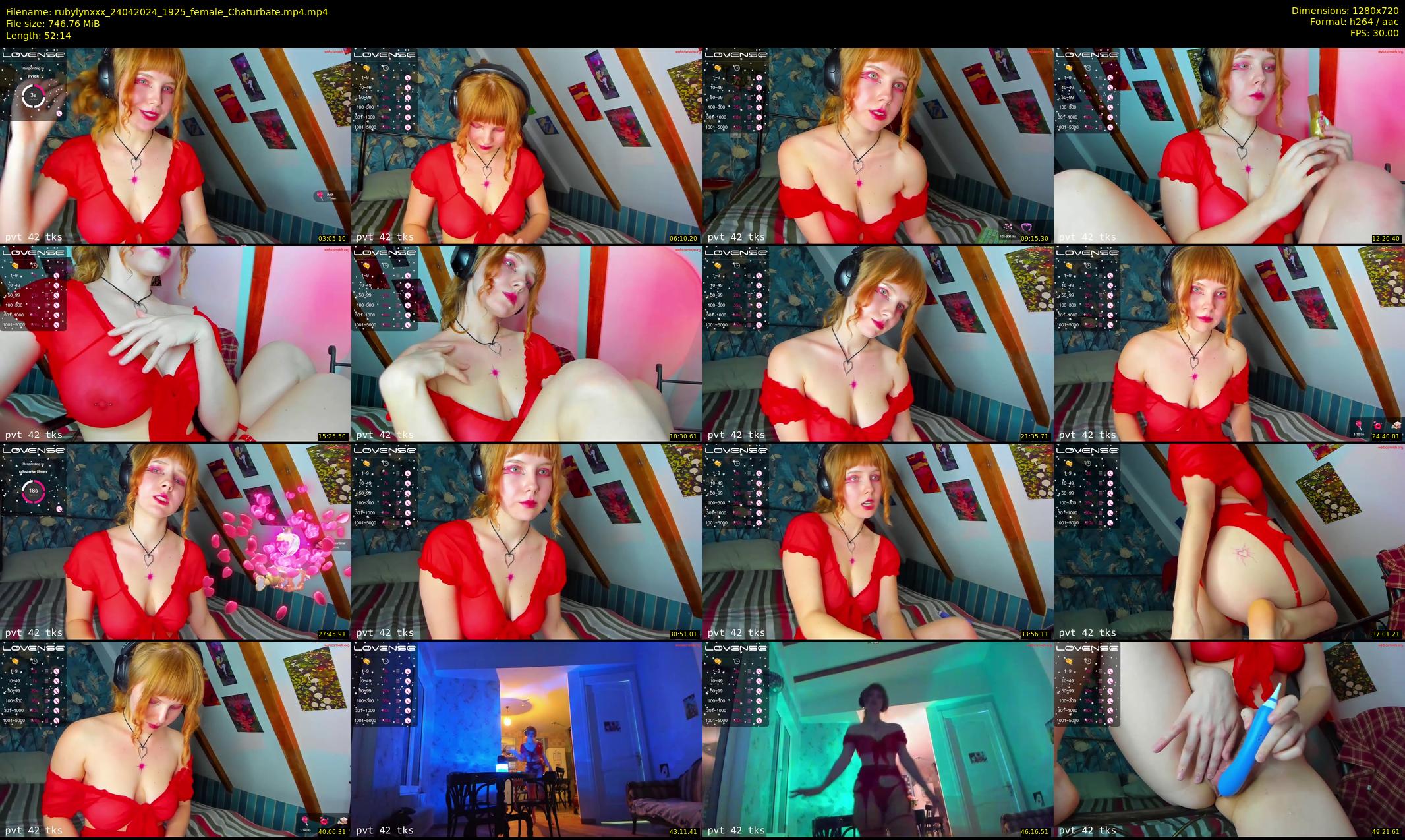 rubylynxxx — 53 minute Chaturbate female cam show recording, 720p, Apr 24, 2024
