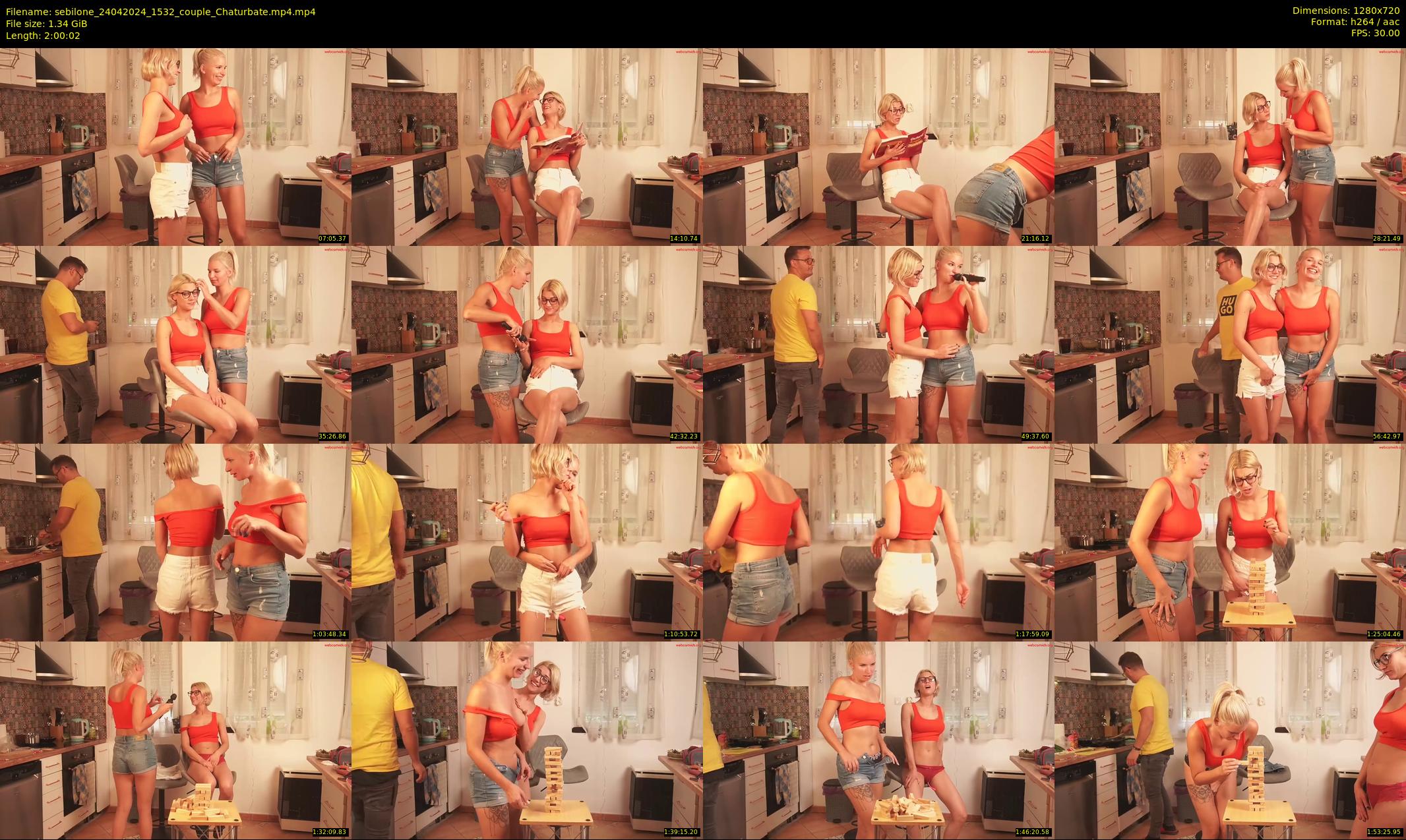 sebilone — 121 minute Chaturbate couple cam show recording, 720p, Apr 24, 2024