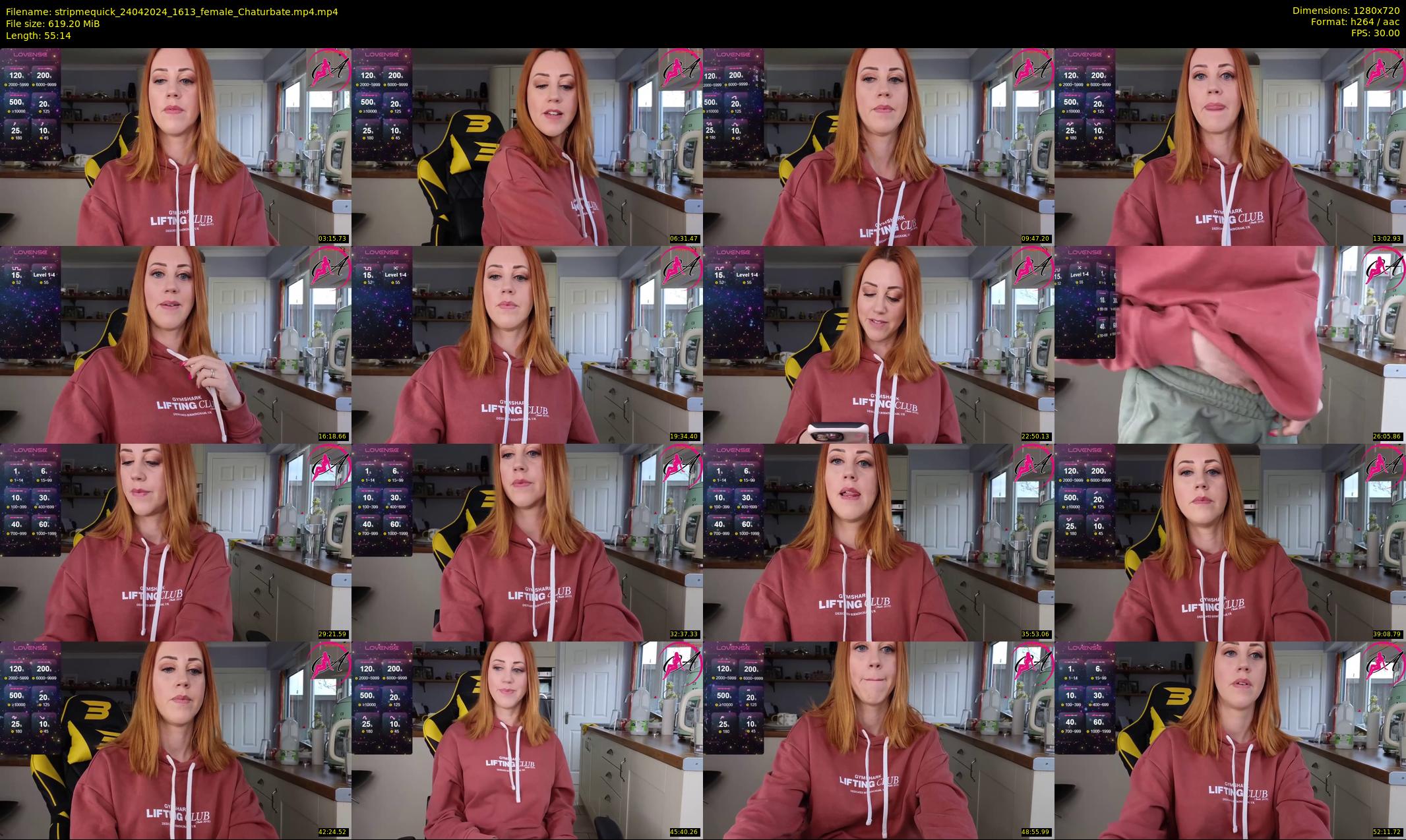 stripmequick — 56 minute Chaturbate female cam show recording, 720p, Apr 24, 2024