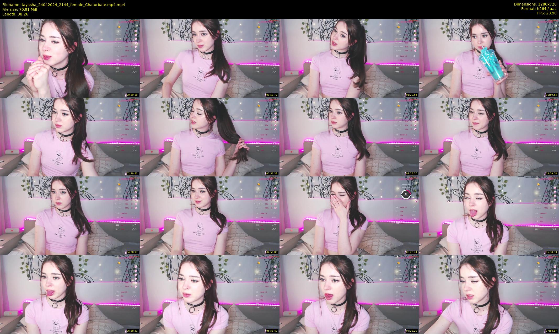 tayasha — 9 minute Chaturbate female cam show recording, 720p, Apr 24, 2024